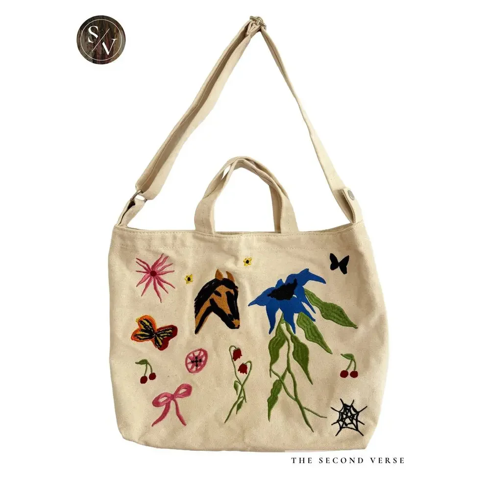 BAGGU Jessica Williams Horizontal Embroidery Duck Bag - Picture 2 of 8